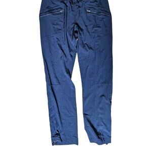 XCVI Wearables Pants Navy Blue Utility Cargo Travel Drawstring Zip NEW Size S